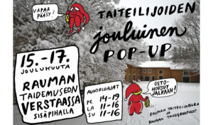 Rauman taidemuseo lumisateellla 2017-12-12.